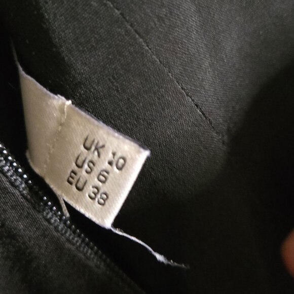 Karen Millen Cowl Front Back Ladder Back Bandage Skirt Designer Dress Size 6 - Picture 9 of 10